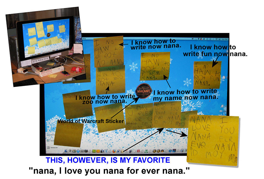 Post-Its For Nana